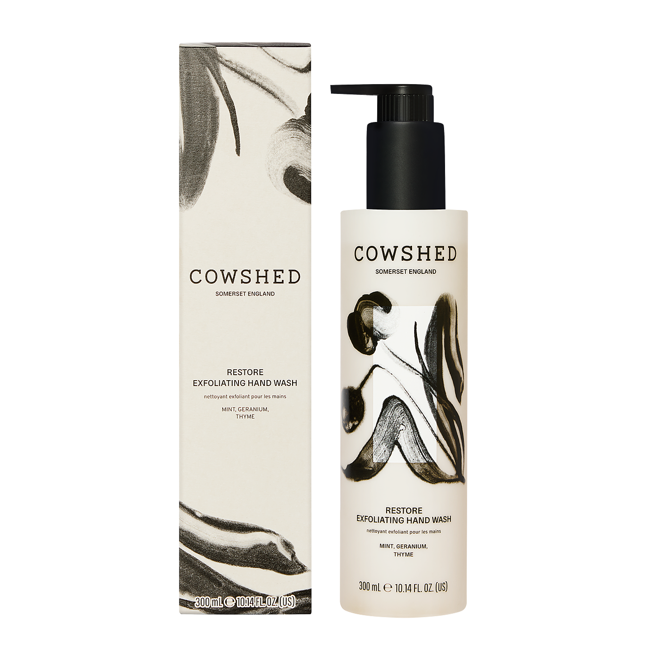 Cowshed Restore Exfoliating Hand Wash with packaging