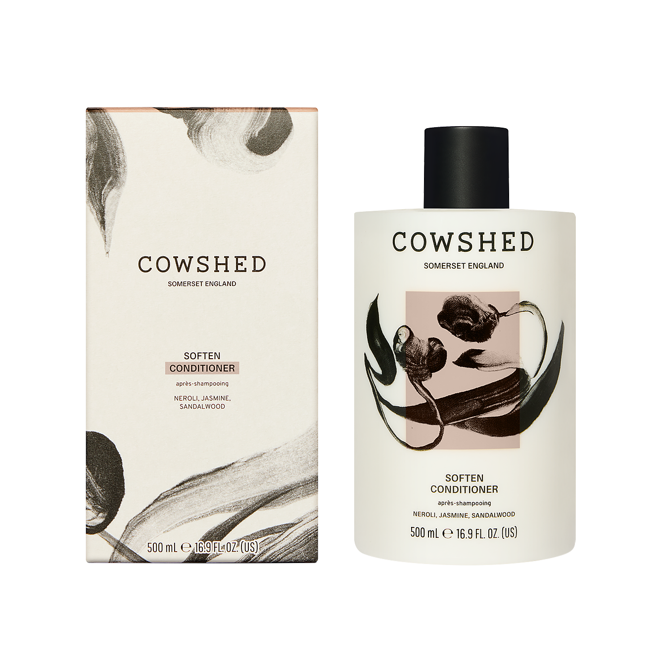 Cowshed Soften conditioner bottle in 500ml with the box packagaing.