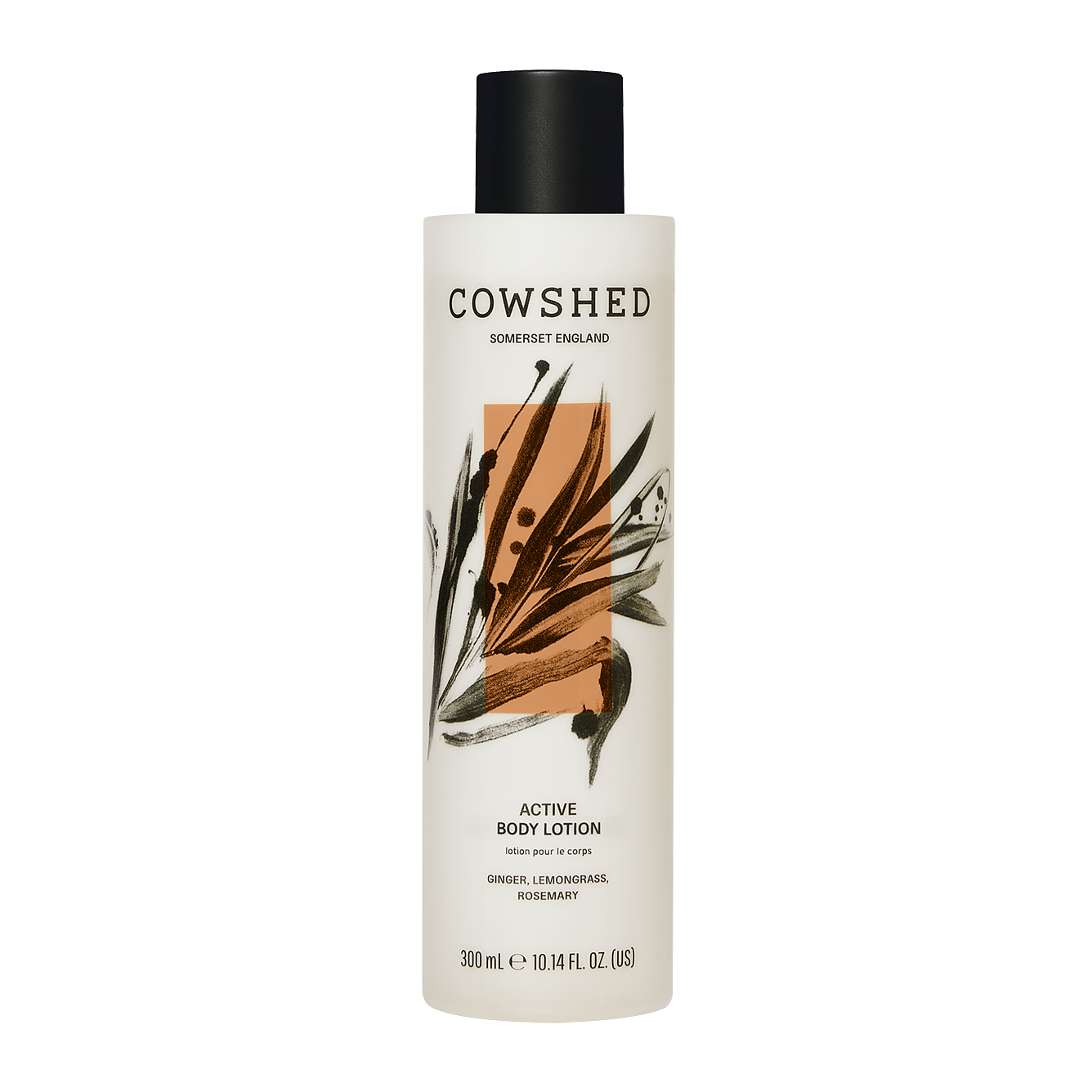 Active Body Lotion 300ml with Lemongrass, Ginger, Rosemary