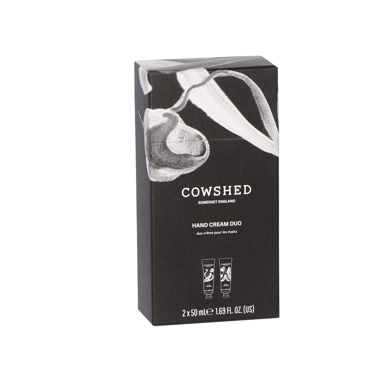 Refresh & Restore Cowshed hand cream duo with floral packaging 