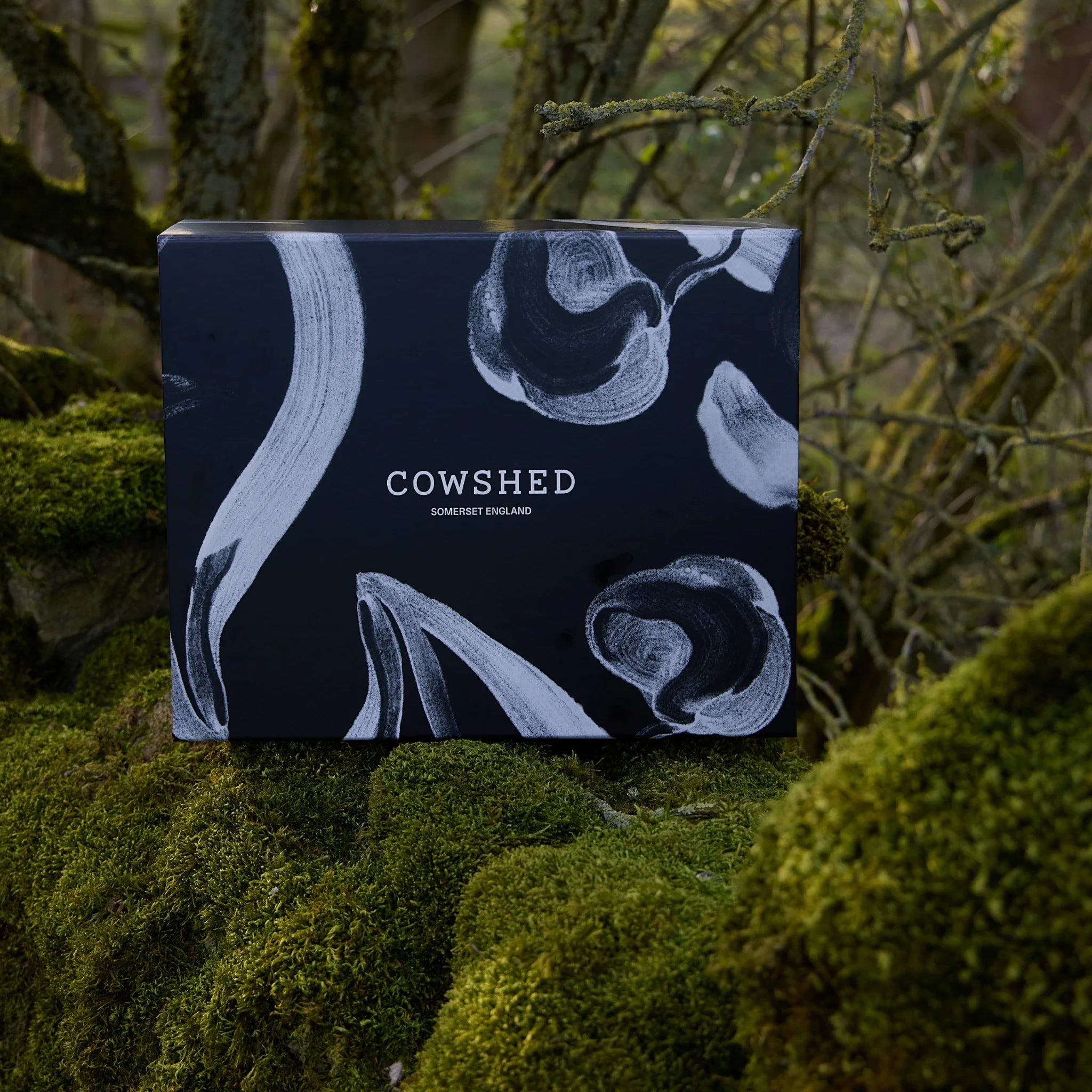 Cowshed product packaging on a natural background