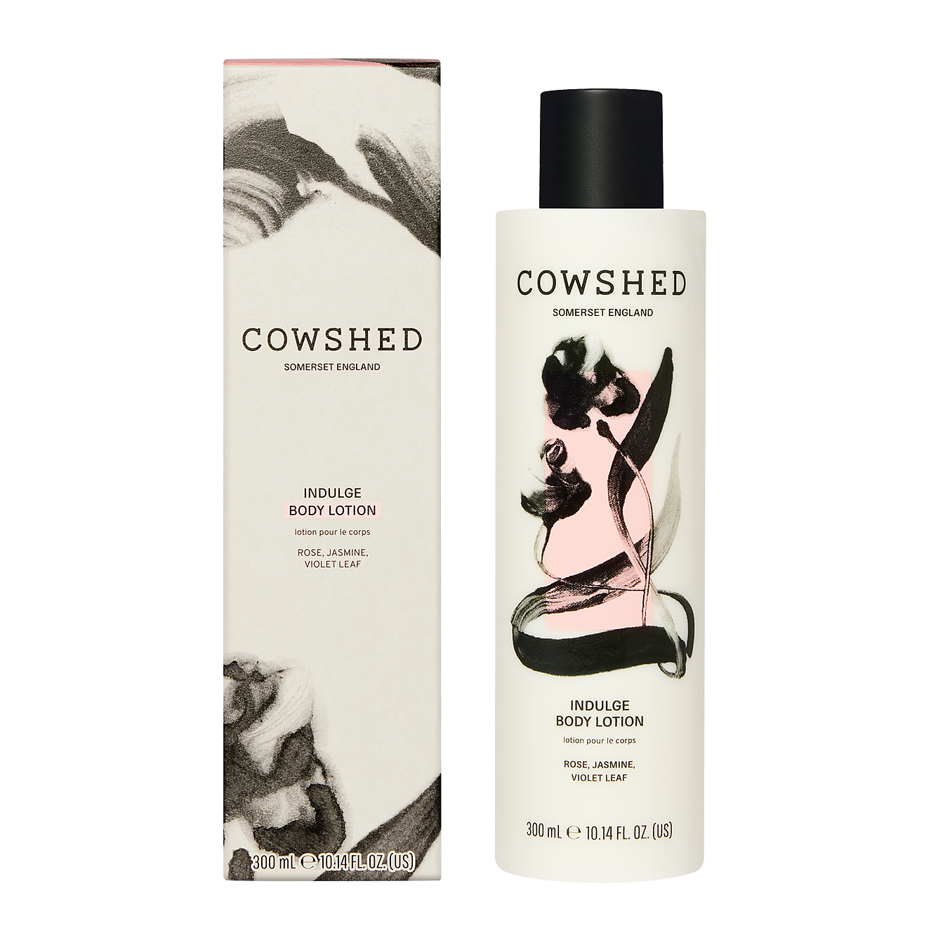 Cowshed Indulge body lotion bottle and packaging
